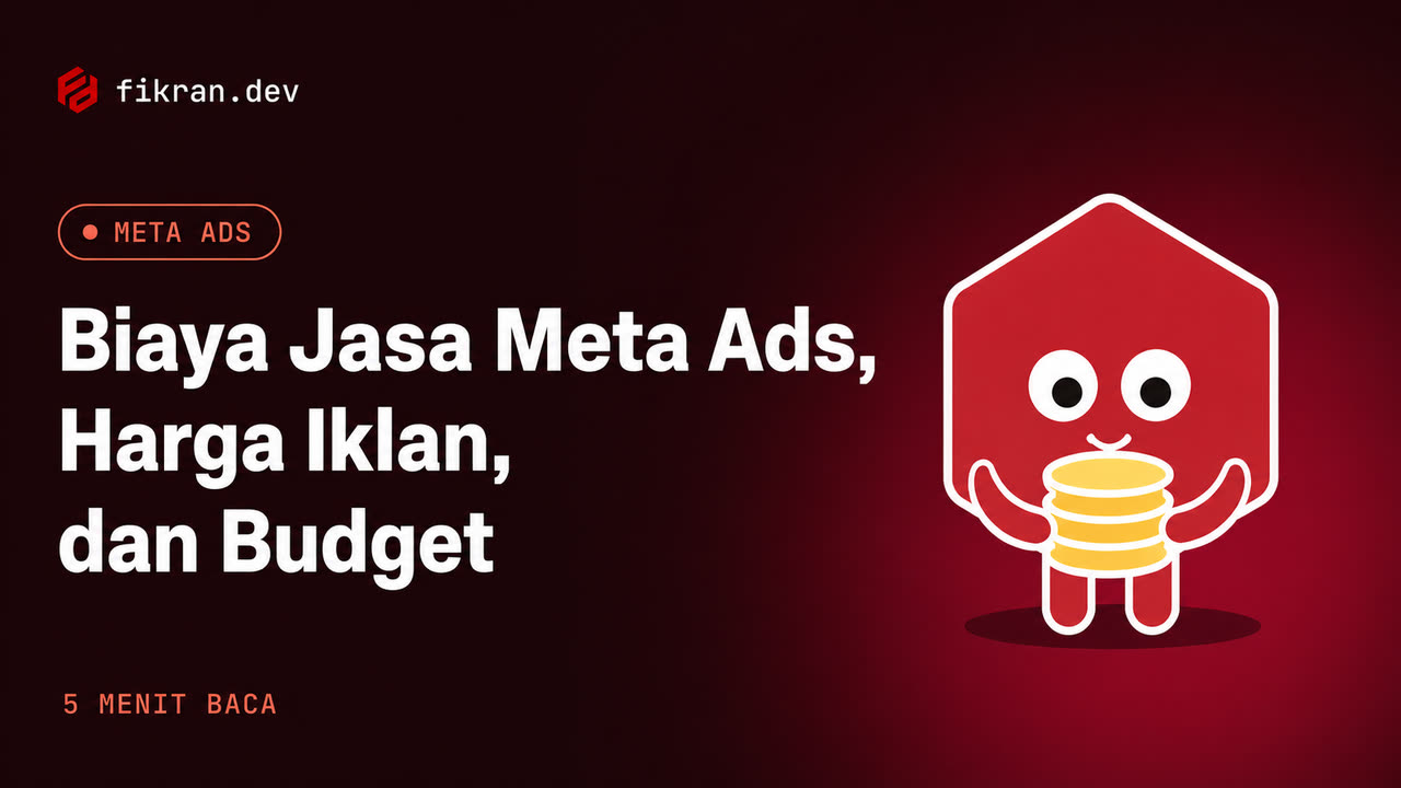 Ilustrasi konseptual pemisahan fee pengelolaan Meta Ads dan media spend