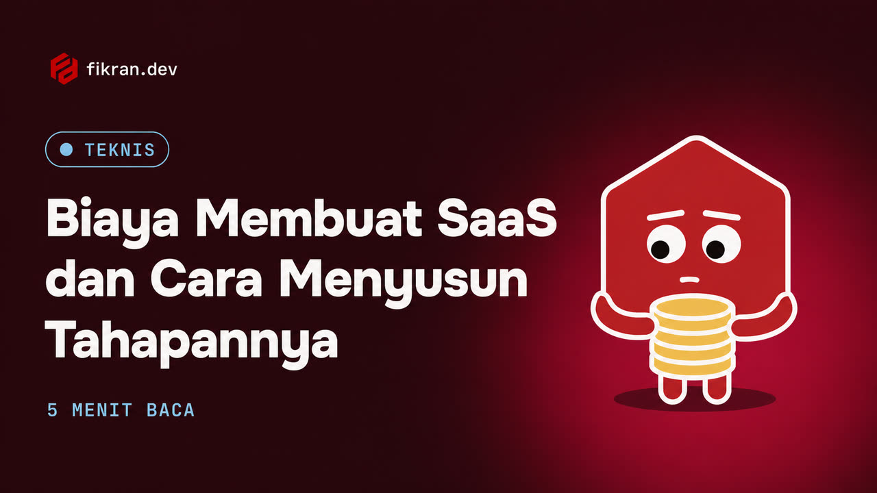 Ilustrasi konseptual produk SaaS dengan akun, data, dan modul bertahap