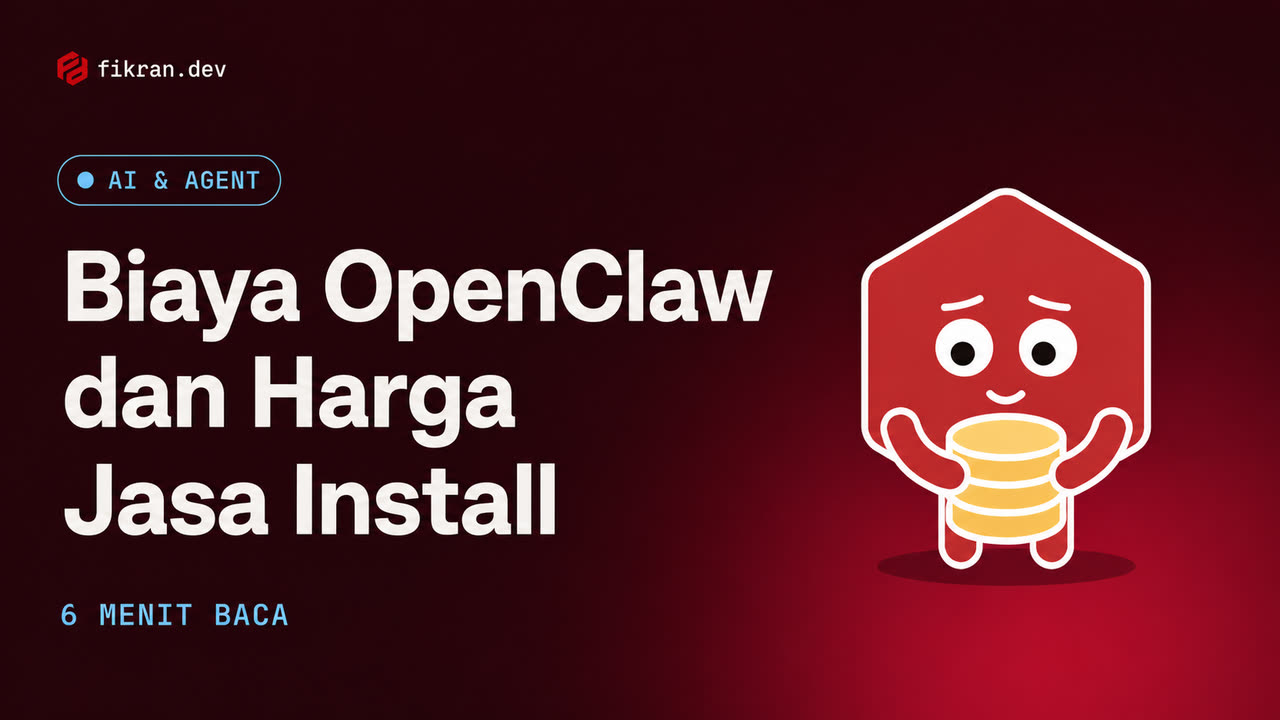 Ilustrasi konseptual komponen biaya deployment OpenClaw dan Hermes