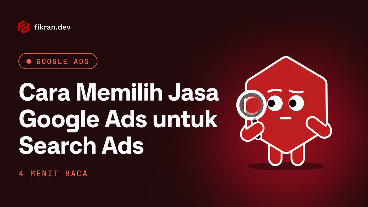 Ilustrasi konseptual checklist pemilihan spesialis Google Search Ads dan intent keyword
