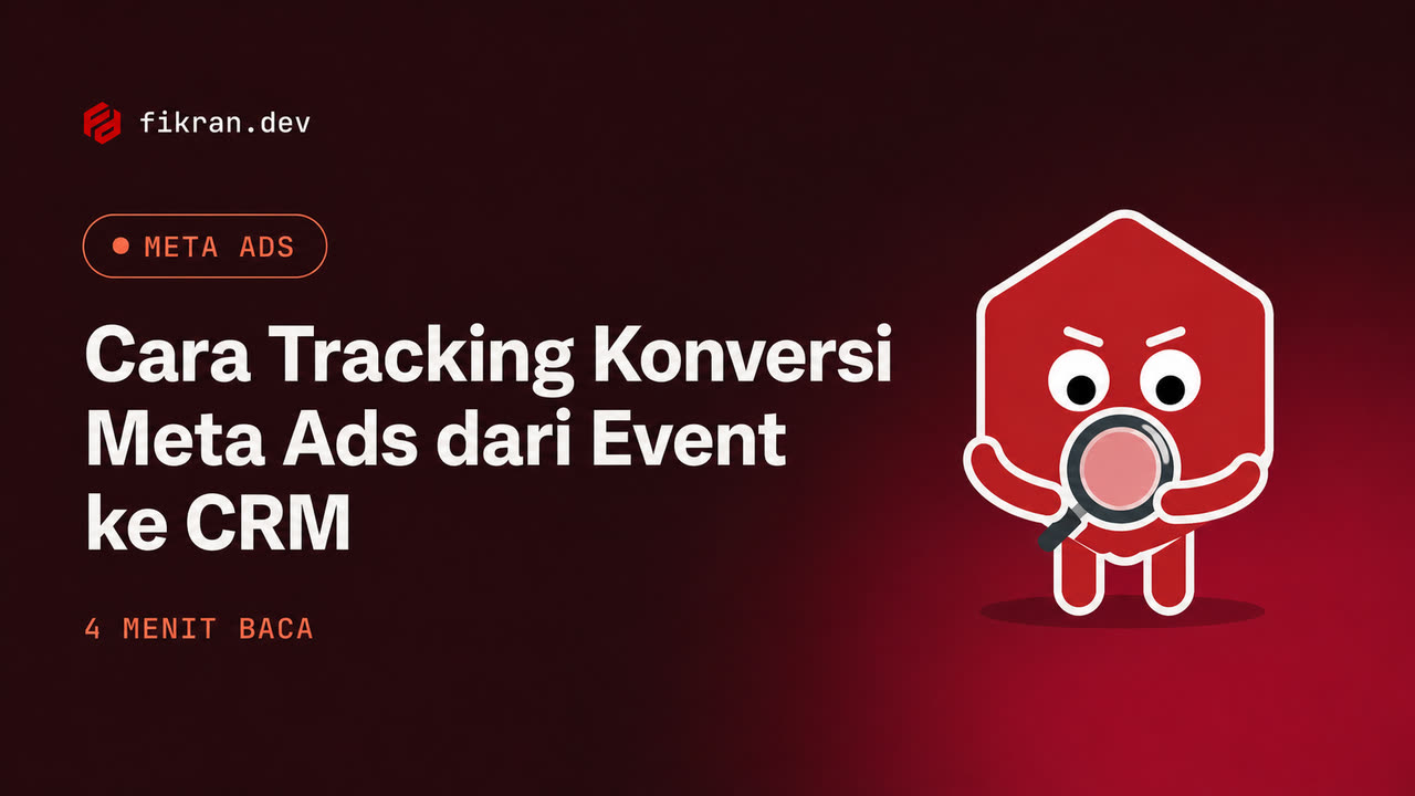 Ilustrasi konseptual event browser, server, consent, dan pencatatan konversi Meta