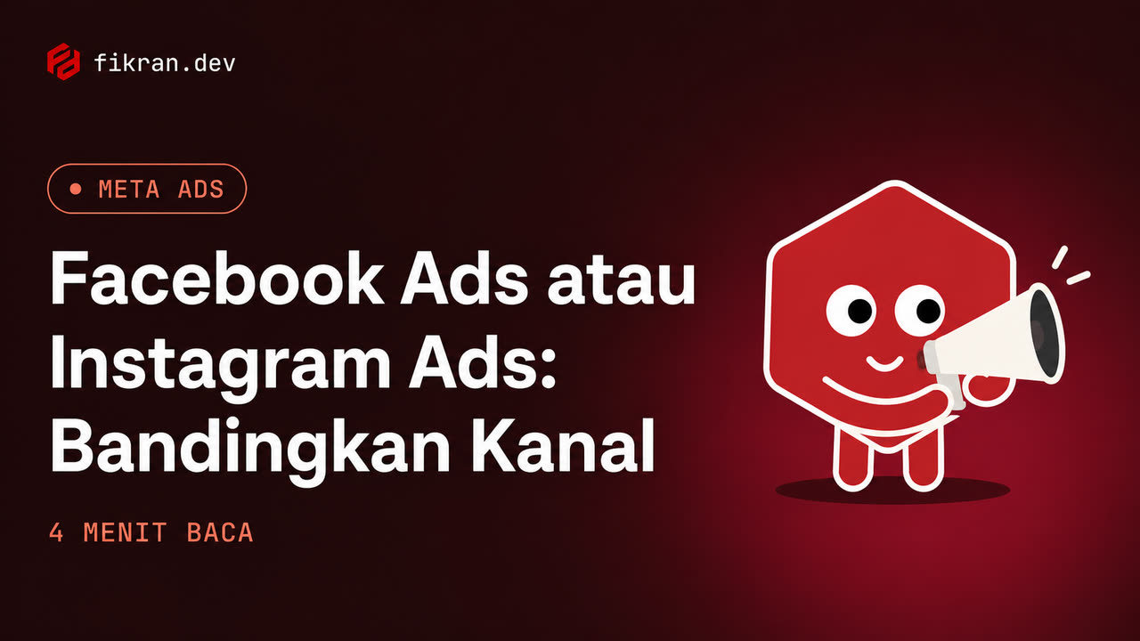 Ilustrasi konseptual perbandingan placement Meta dan intent pencarian Google Ads