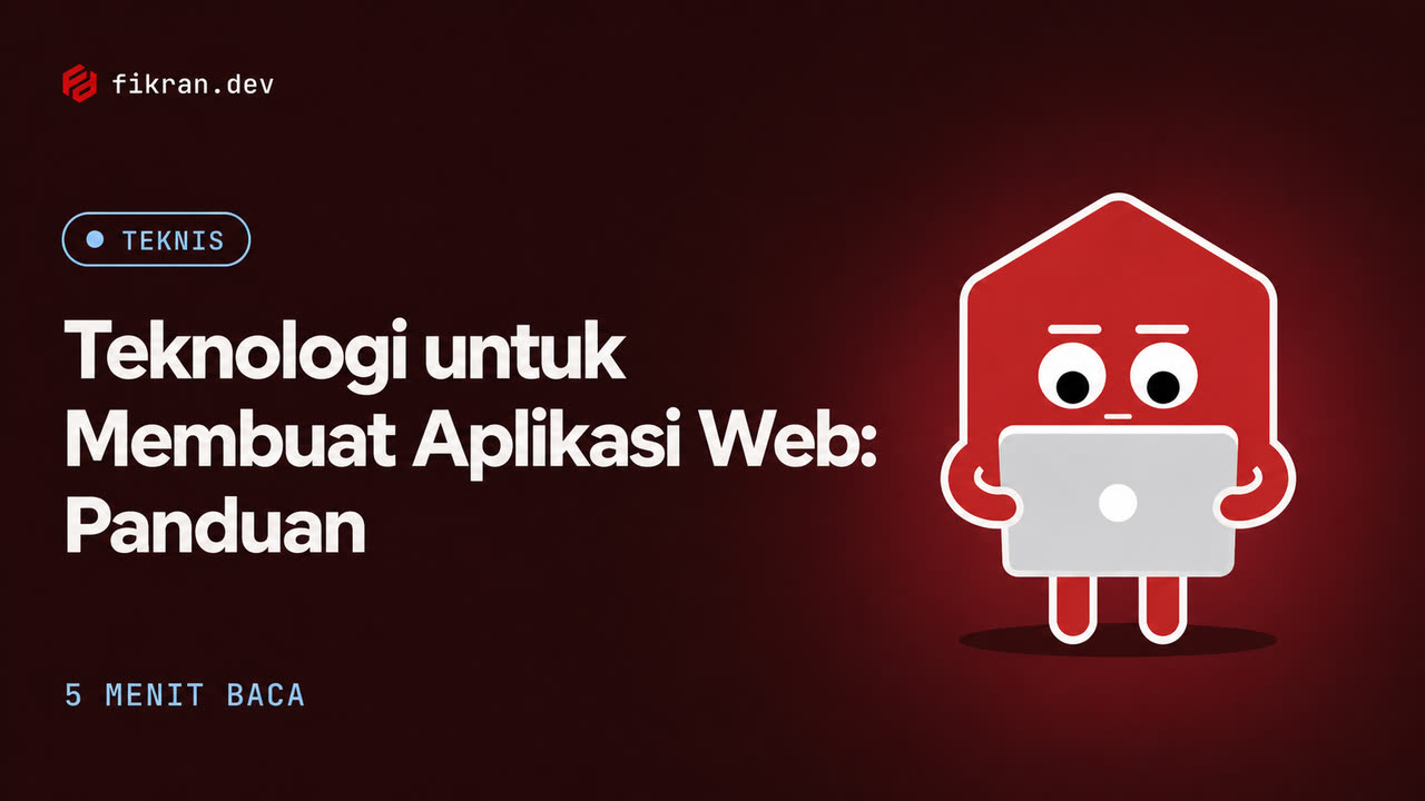 Ilustrasi konseptual lapisan teknologi aplikasi web dan batas server client